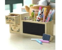 双抽屉DIY笔筒 融合时尚与实用的迷你办公好物